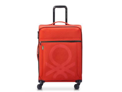 cestovni kufr delsey benetton color block B0376481004 cerveny 01
