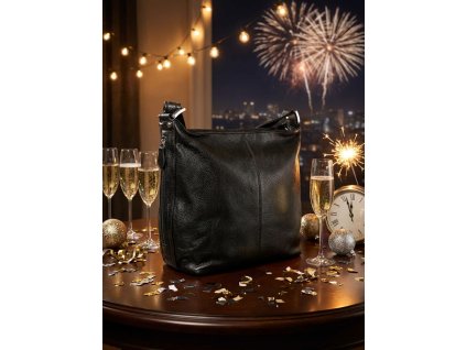 Kabelka syntetická černá crosbody SI01360 11