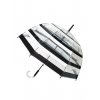 parapluie long transparent rayure noirblanc