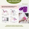 Sada Menstruační disk + sterilizér (Barva Fialová, Velikost L)