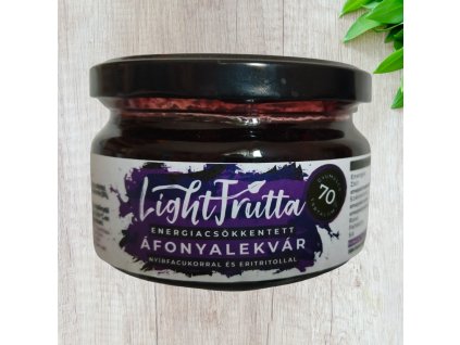 Édesítőszeres-Light Frutta Áfonyalekvár 210g