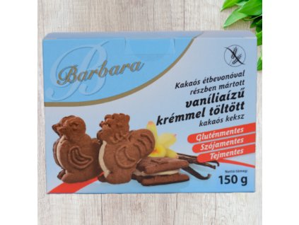 Barbara vaniliaizu kremmel toltott keksz 150g