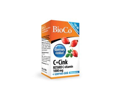 BioCo C+cink retard c-vitamin 1000mg + szerves cink 100db filmtabletta