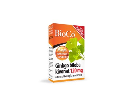BioCo Ginkgo Biloba Kivonat 120 mg 90 db Tabletta