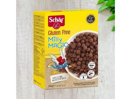 Schar (Schär) Milly Magic Pops gluténmentes, laktózmentes, tojásmentes kakaós gabonapehely 250 g
