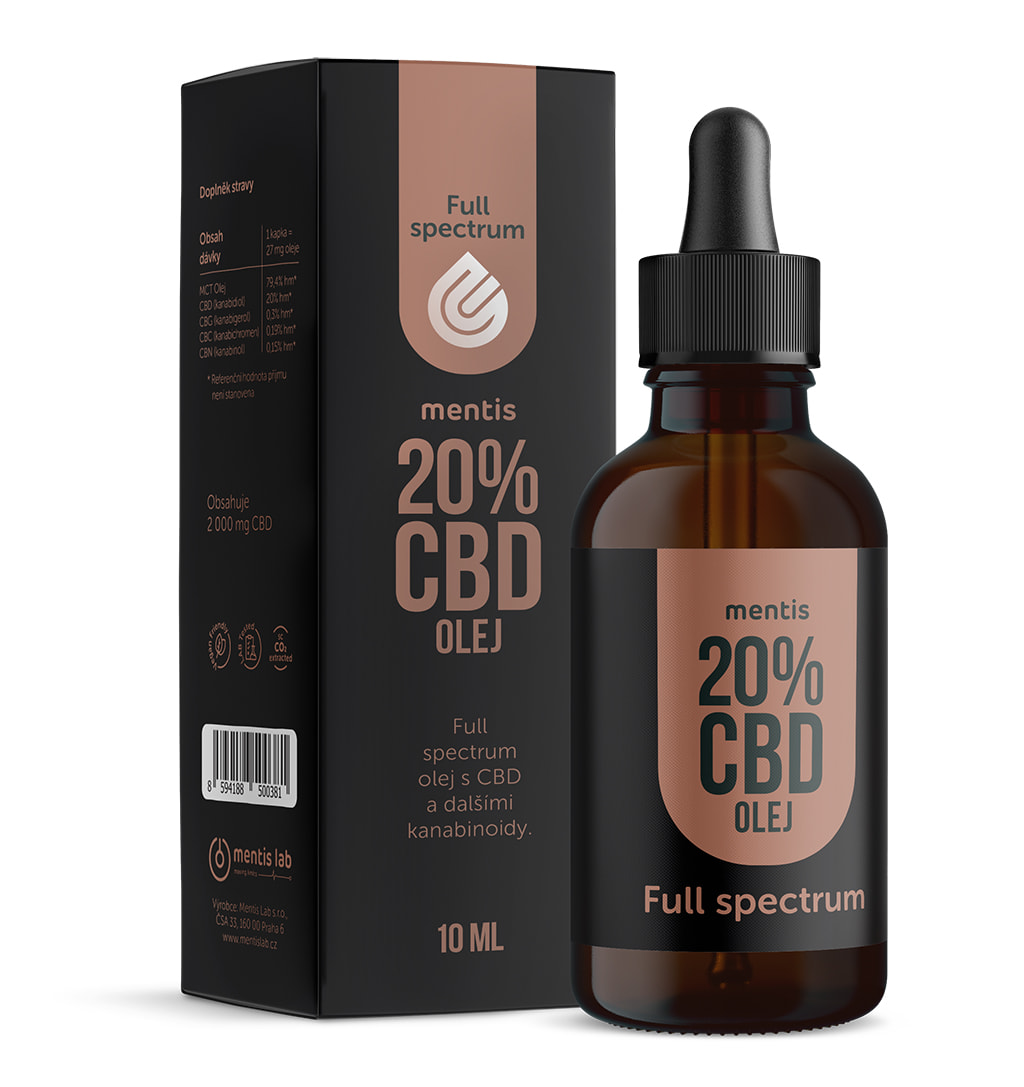 Mentis 20% CBD Full Spectrum olej 10 ml