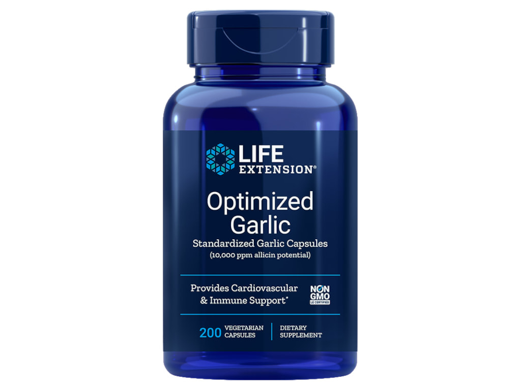 Life Extension Optimized Garlic - 200 kapslí