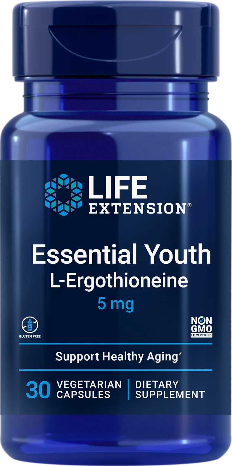 Essential Youth L-Ergothioneine, 30 kapslí