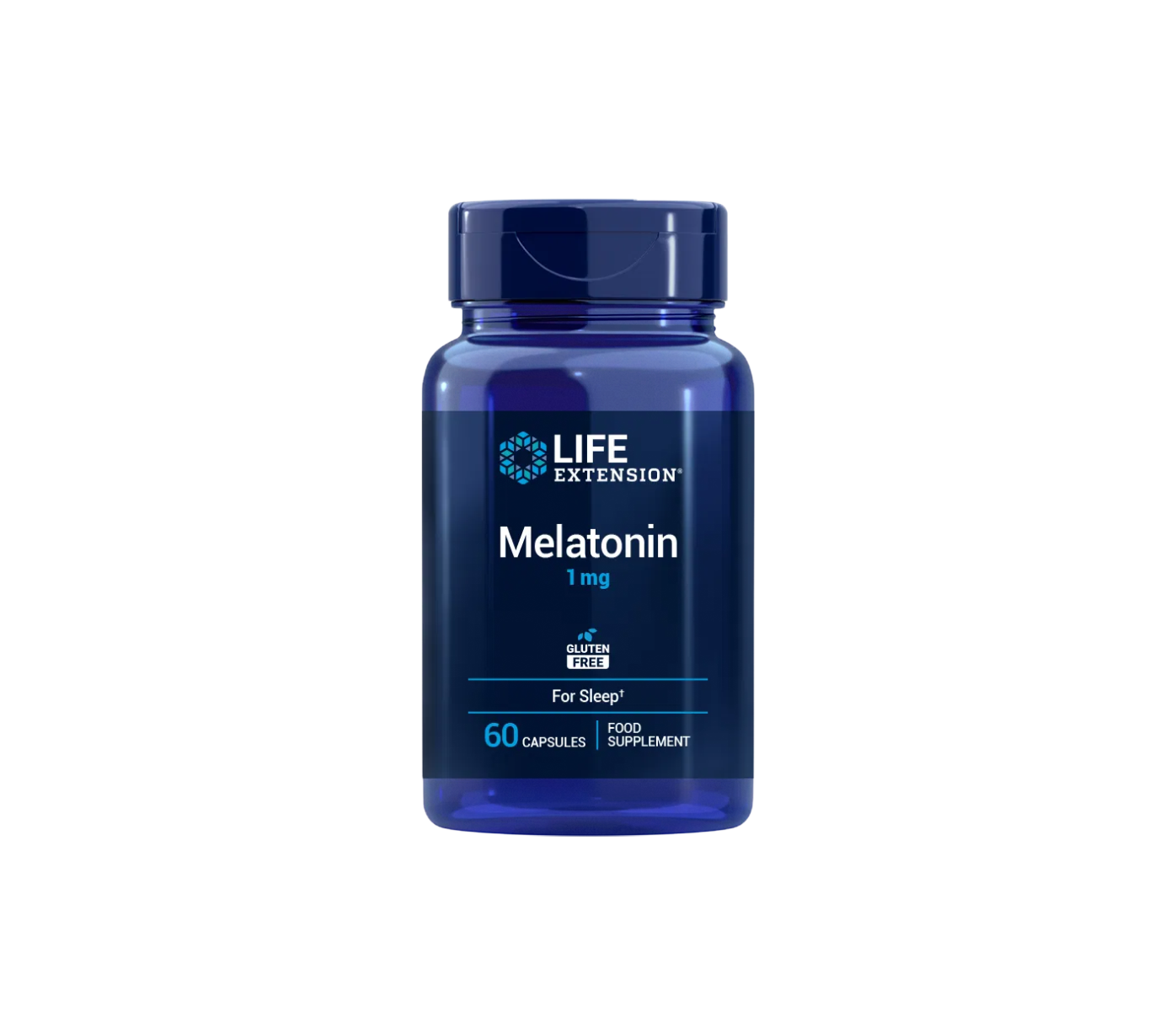 Life Extension Melatonin EU 1 mg 60 kapslí