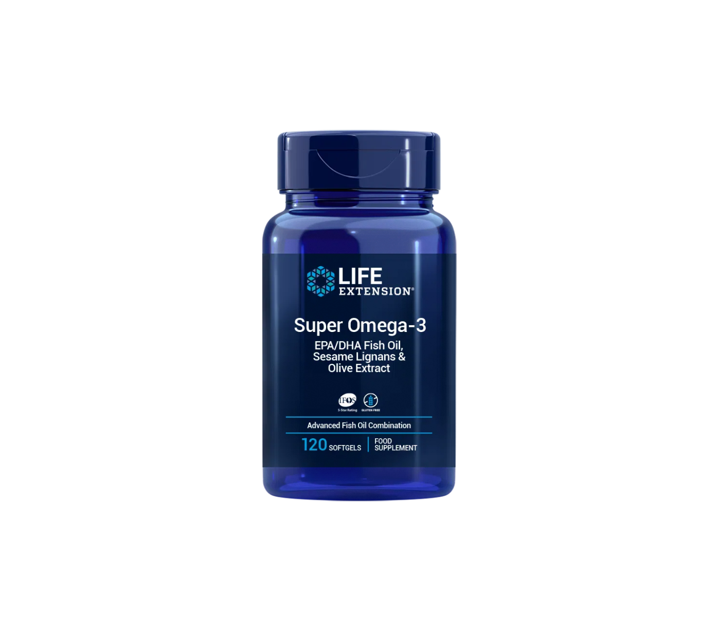 Life Extension Super Omega-3 EPA/DHA with Sesame Lignans & Olive Extract EU 120 softgelů