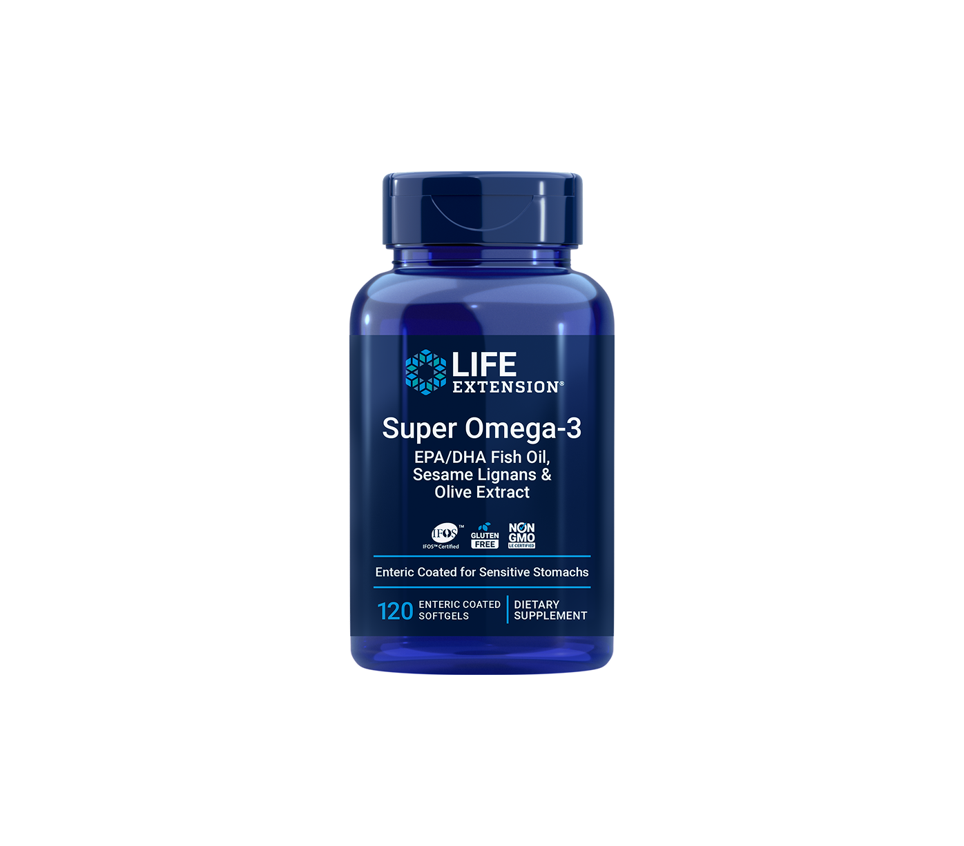 Life Extension Super Omega-3 EPA/DHA Enteric Coated 120 softgelů