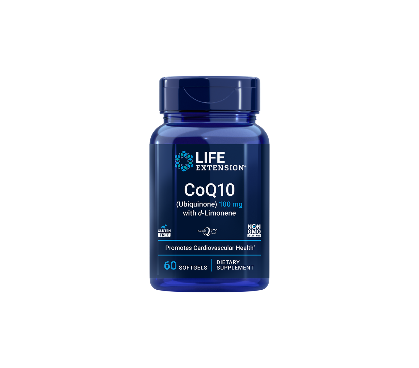 Life Extension Super-Absorbable CoQ10 (Ubiquinone) with d-Limonene 100 mg 60 softgelů