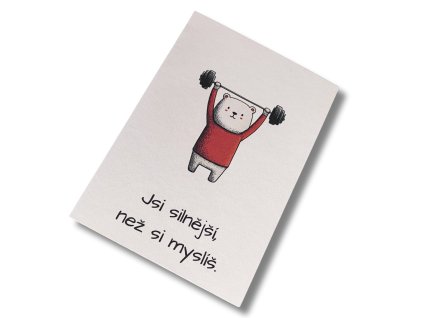 Blahopřání - Jsi silnější, než si myslíš