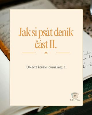 Máme tady 2.část o psaní si deníku. ✨ Ráda jsem pro vás tuto sérii vytvořila a budu ráda, když mi dáte vědět, o čem dalším...