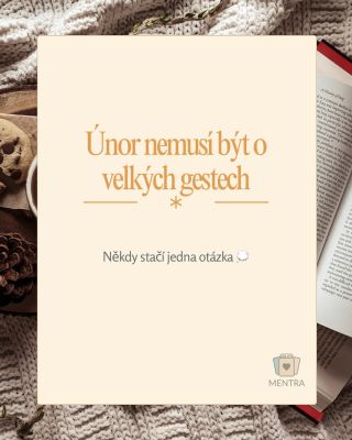 Únor jako měsíc malých rozhovorů 💞 Ne o tom, co je špatně. Ale o tom, kým pro sebe pořád jste. 👇 Který večer v týdnu byste...