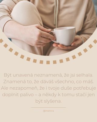 Vidíme ten kolotoč, který se nikdy nezastaví. Vidíme tu neviditelnou práci, hory prádla i tu mentální únavu, kterou nejde...