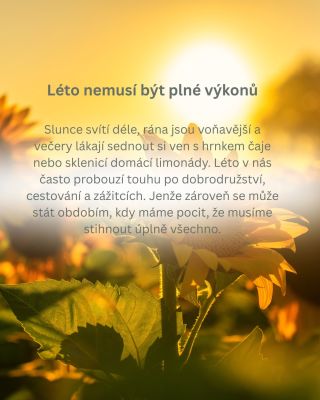 Navštívit všechna koupaliště. Procestovat půl Evropy. Zažít "nejlepší léto života". Vyfotit každý západ slunce. A někde...