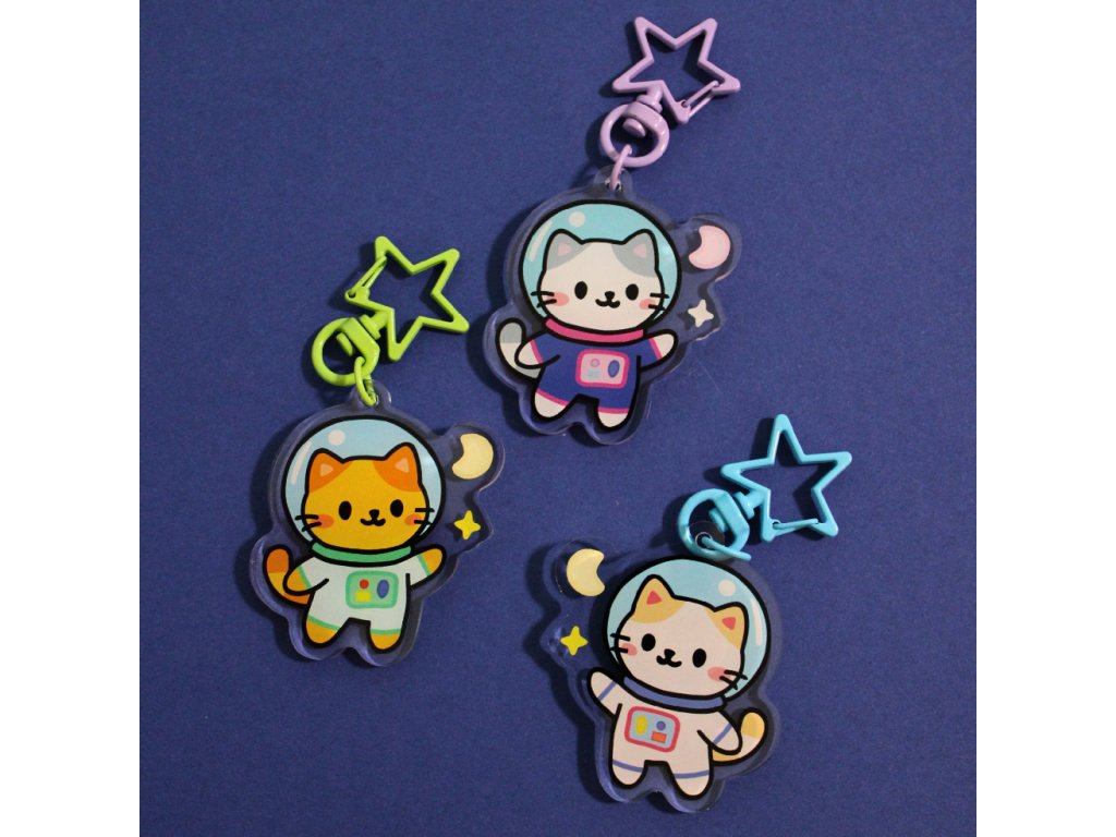 Klíčenka - Cat Astronaut
