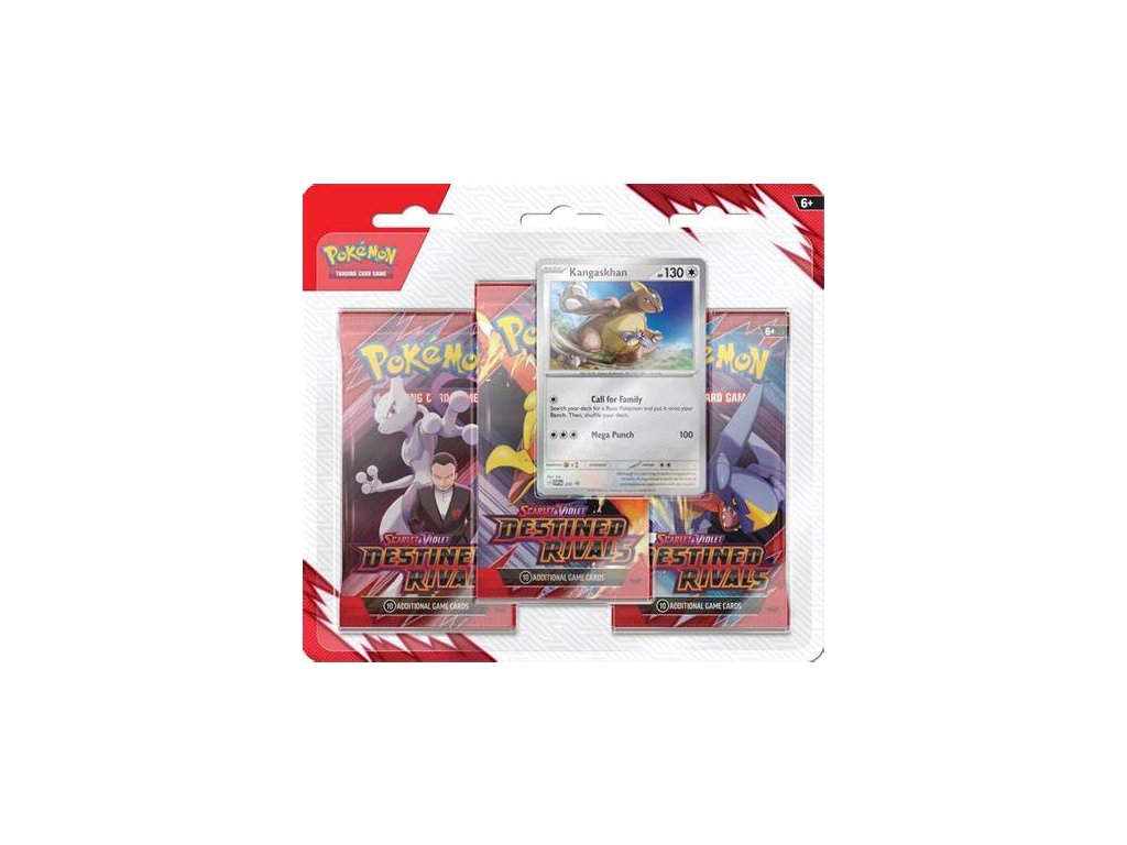Pokémon Destined Rivals 3 Pack Blister - Kangaskhan