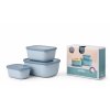 Mepal Set misek Cirqula Rectangular Nordic Blue 750 +1500 + 3000 ml
