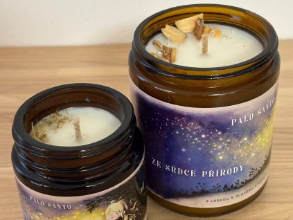 Přírodní svíčka - ze srdce přírody