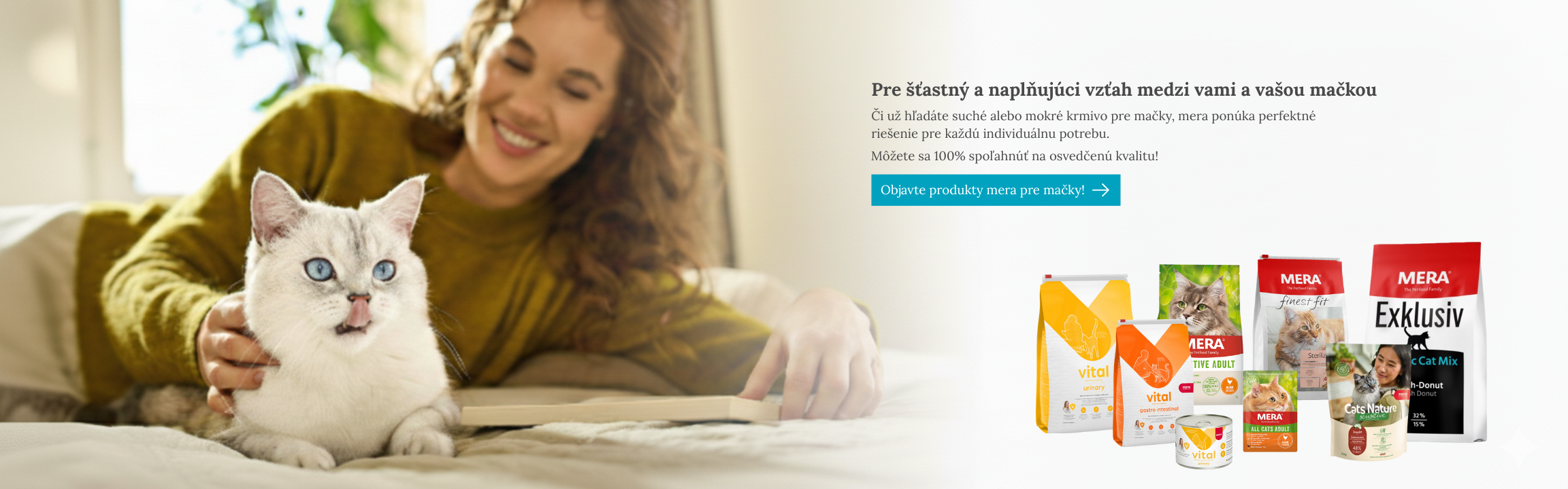 Objavte krmivo mera pre mačky