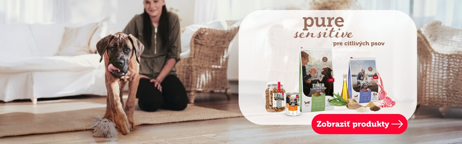 Mera Pure Sensitive pre citlivých psov.