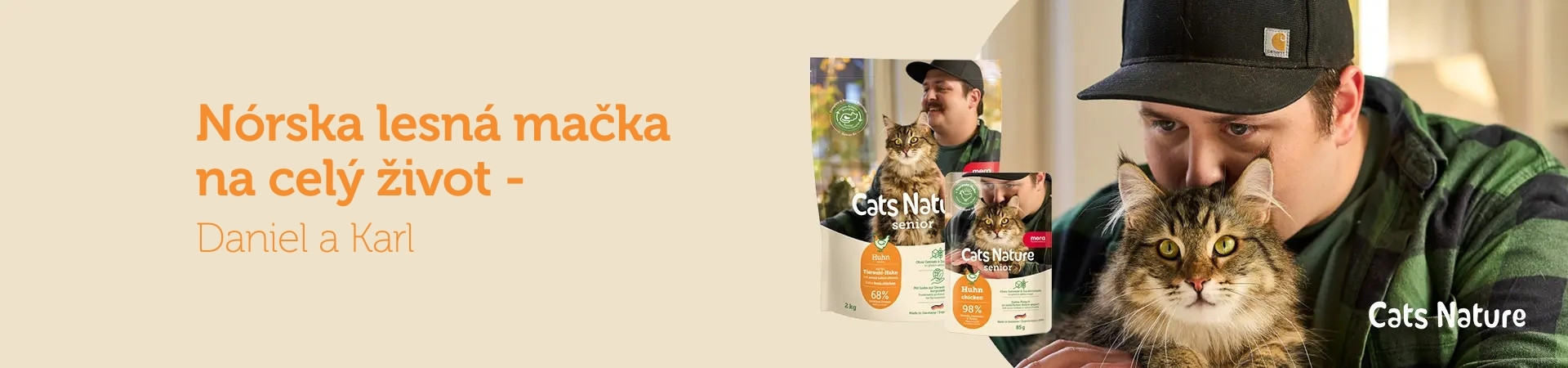 Nórska leská mačka na celý život - Daniel a Karl