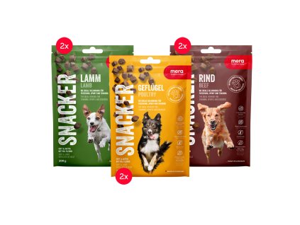 mera pamlsky pre psov snacker mixtray