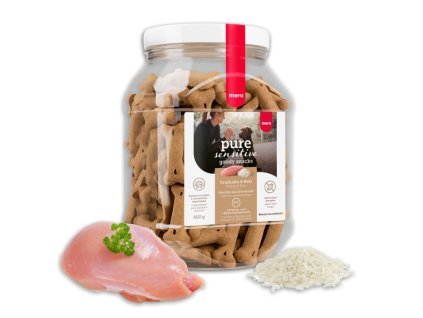 hypoalergénne maškrty pre citlivých psov MERA