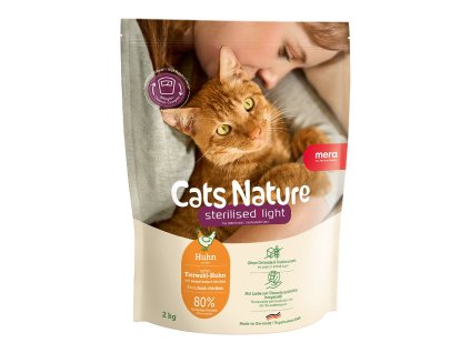 krmivo pre kastrované a sterilizované mačky s čerstvým kuracím mäsom