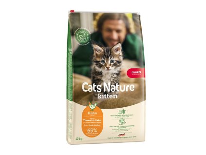 granule pre gravidné a dojčiacie mačky Mera Cats Nature Kitten Huhn