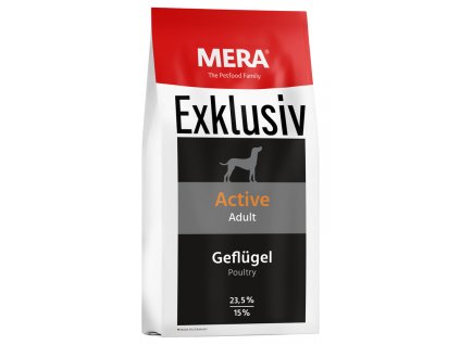 krmivo pre aktívnych psov mera exklusiv active