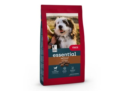 granule pre dospelých psov s hovädzím mäsom mera essential mit rind