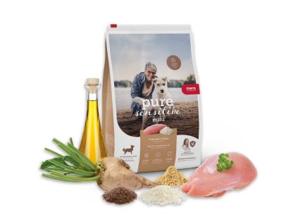 hypoalergénne granule pre malé psy mera pure sensitive