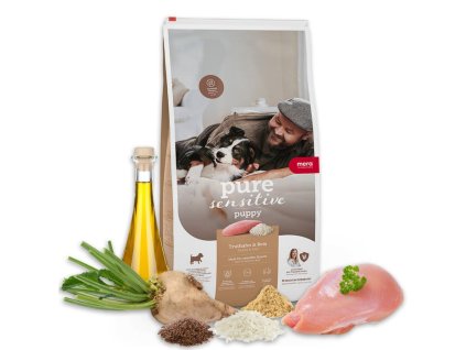 Krmivo pre šteňatá mera pure sensitive puppy morka s ryžou