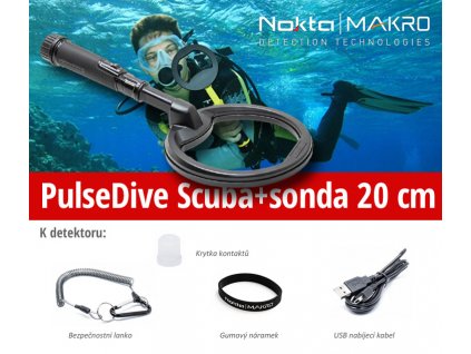 Nokta Makro PulseDive Scuba detektor + sonda 20cm Black