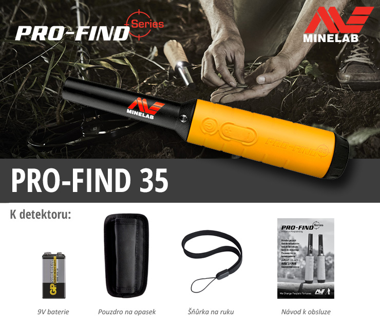 Dohľadávací detektor kovov Minelab PRO-FIND 35