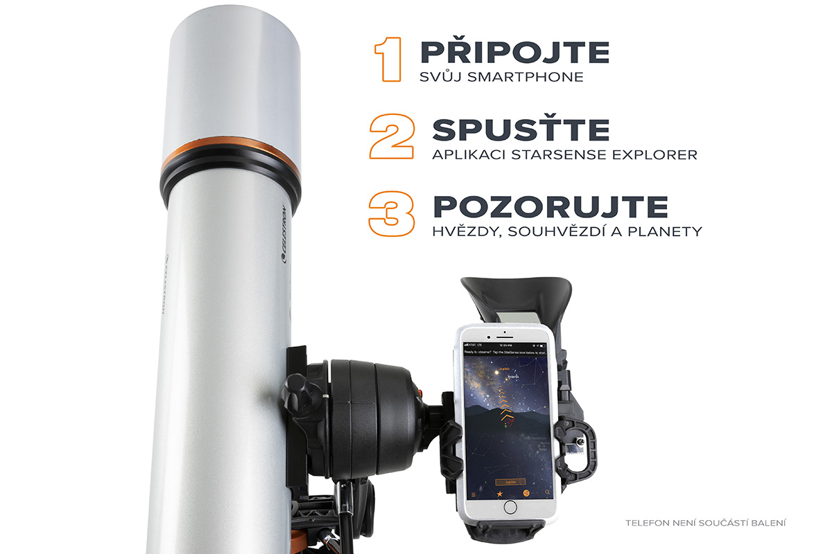 Celestron Starsense Explorer DX 102 660 AZ šošovkový teleskop