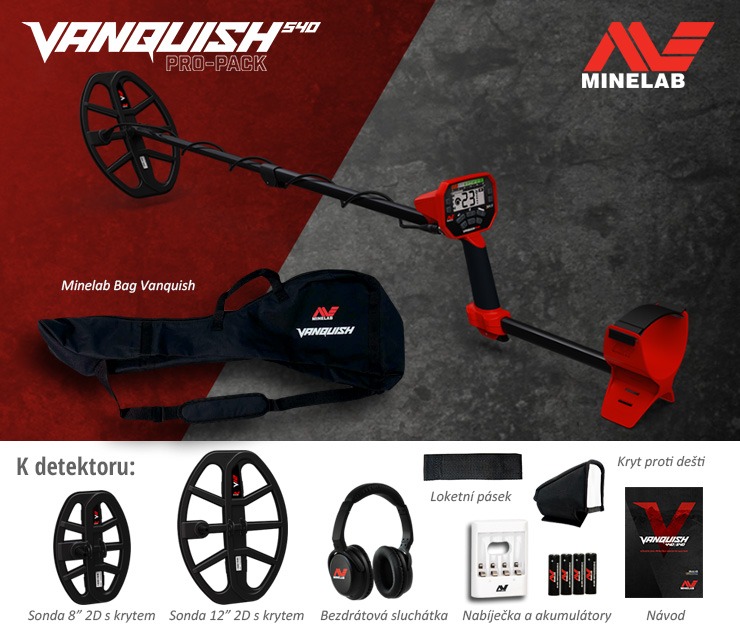 Detektor kovov Minelab Vanquish 540 Pro Pack