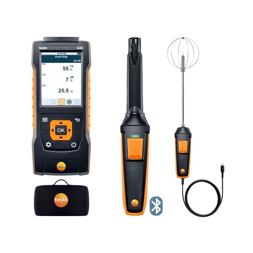 testo 440 kombinovaný SET na meranie pohody prostredia s Bluetooth