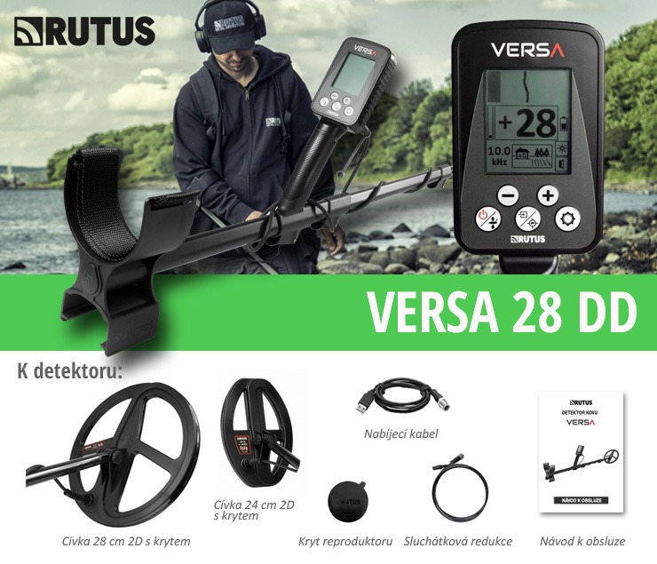 Detektor kovov Rutus Versa 28 cm DD
