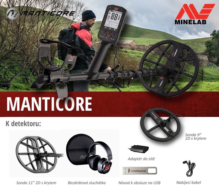 Detektor kovov Minelab Manticore GOLD & SILVER
