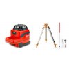 Rotačný laser Sola EVO 360 Professional - červený lúč + statív a flexi lata