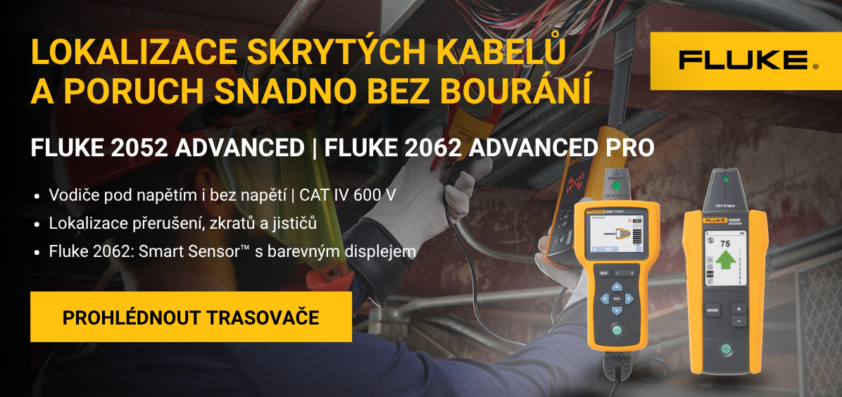 Lokalizace skrytých kabelů a poruch snadno bez bourání_fluke 2052