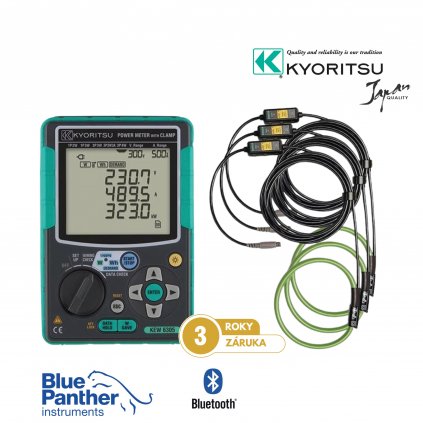 Kyoritsu KEW 6305 03 se třemi pružnými převodníky proudu