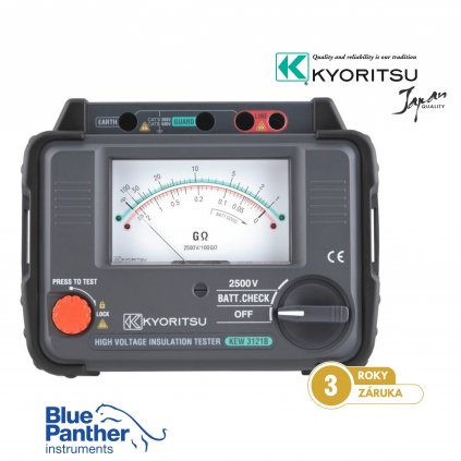 Kyoritsu KEW3121B ručkový měřič izolace do 2 500 V