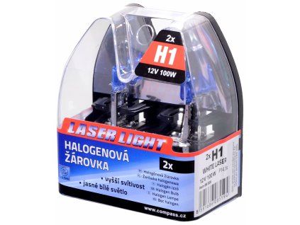 Žárovka 12V  H1  100W P14,5s WHITE LASER  2ks