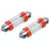 Žárovka 4LED 12V  suf. SV8.5 38mm bílá  2ks