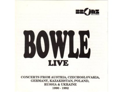 Bowle Live (1992) - front